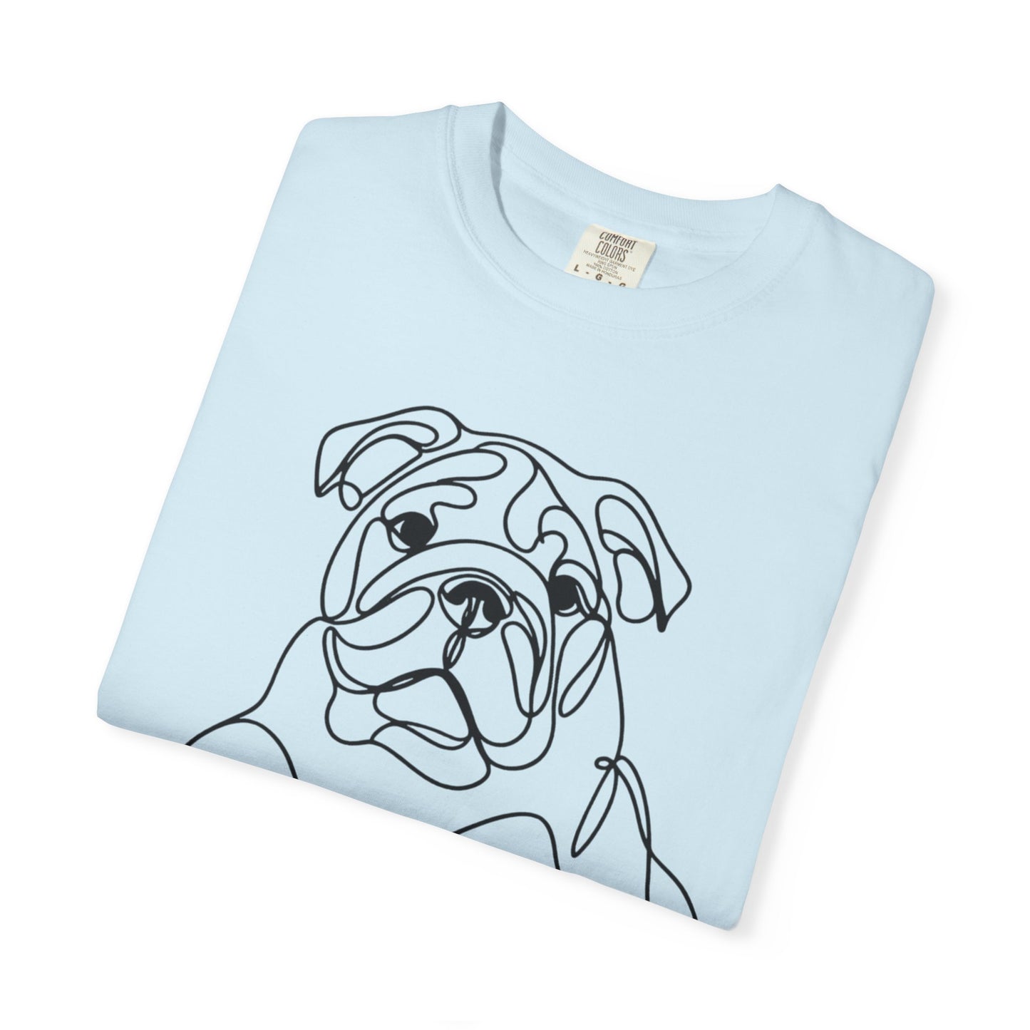 Bulldog Line Art Unisex T-Shirt - Perfect for Dog Lovers & Casual Days