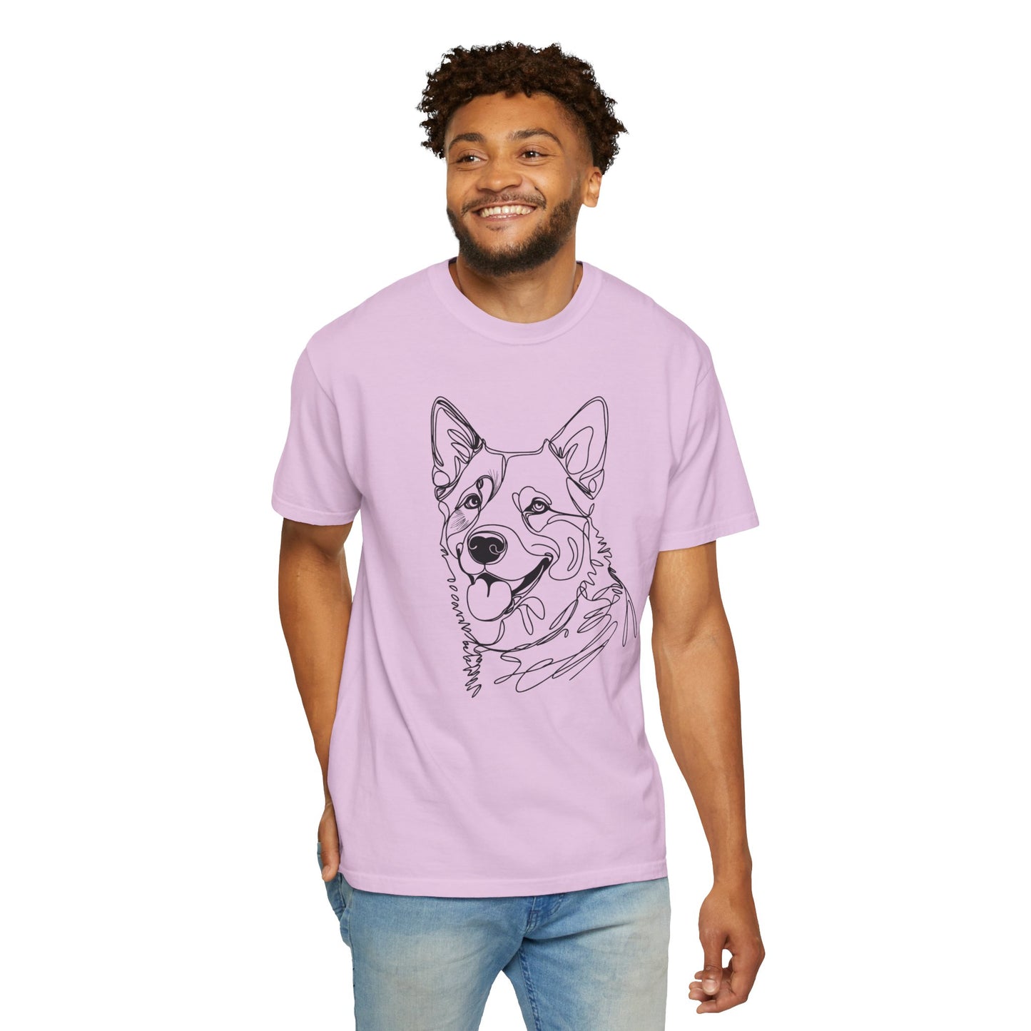 Blue Heeler Line Art Tee