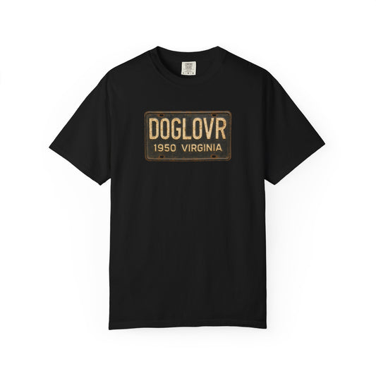 Vintage Virginia DOGLOVR State License Plate T-Shirt