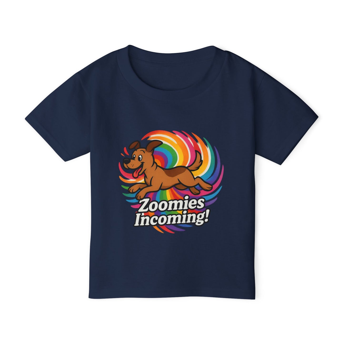 Playful Toddler T-Shirt - "Zoomies Incoming!" Cute Dog Tee, Kids Apparel, Fun Gift for Birthdays, Pet Lovers, Playtime