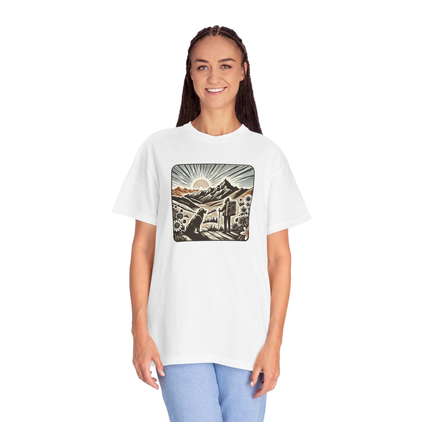Adventure Awaits Unisex Garment-Dyed T-Shirt