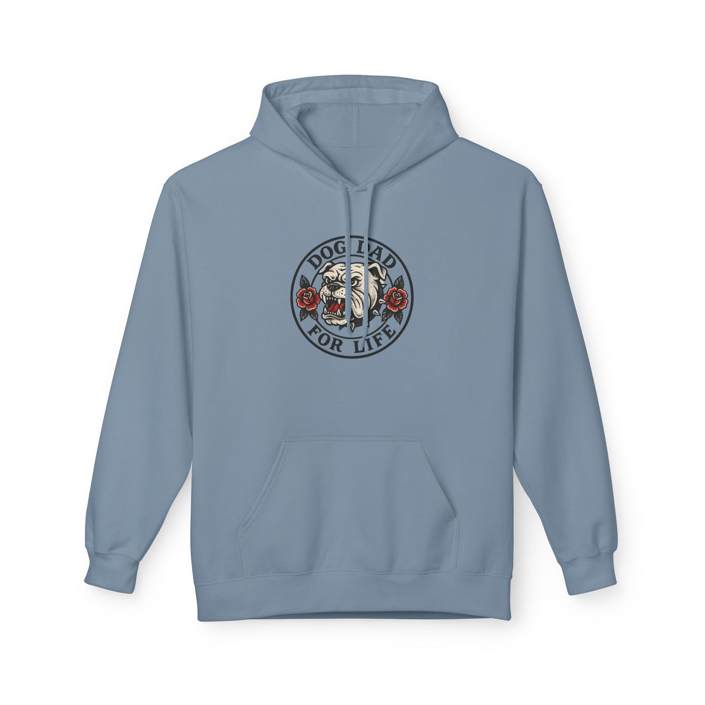 Dog Dad Fleece Hoodie, Unisex Softstyle Hooded Sweatshirt, Perfect Gift for Dog Lovers, Comfortable and Stylish