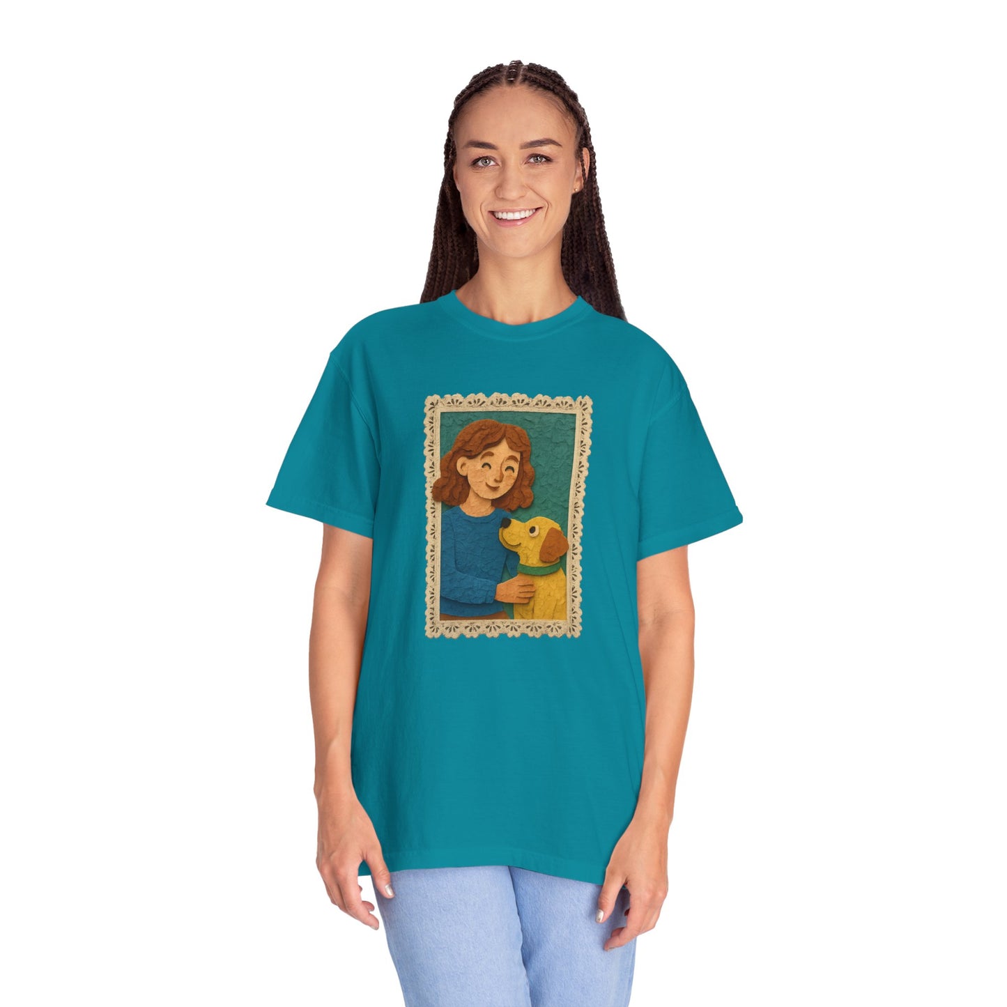 Dog Mom T-shirt - Unisex Garment-Dyed Tee for Pet Lovers