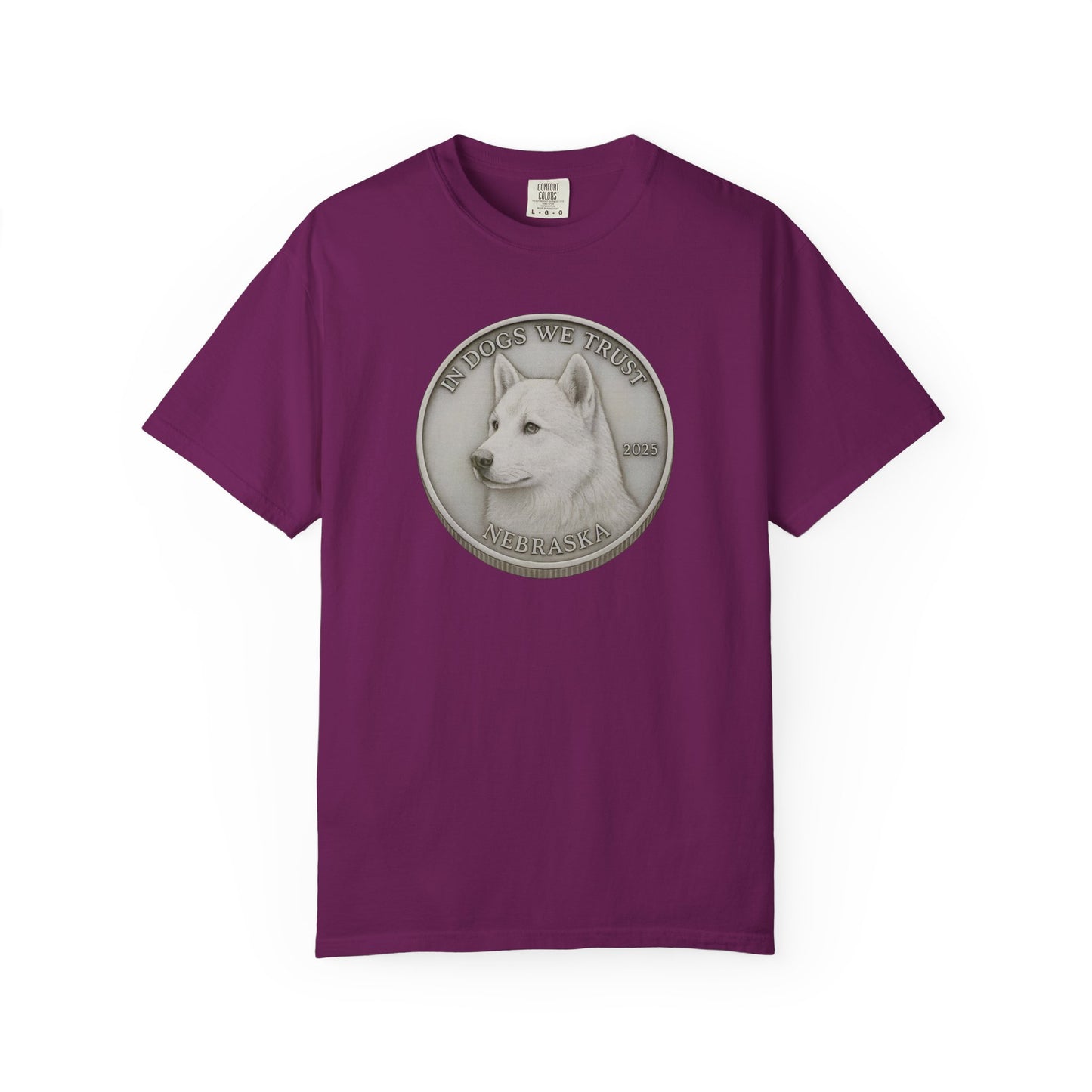 Nebraska State Coin T-Shirt Collection - Proud Dog Breed Illustrations