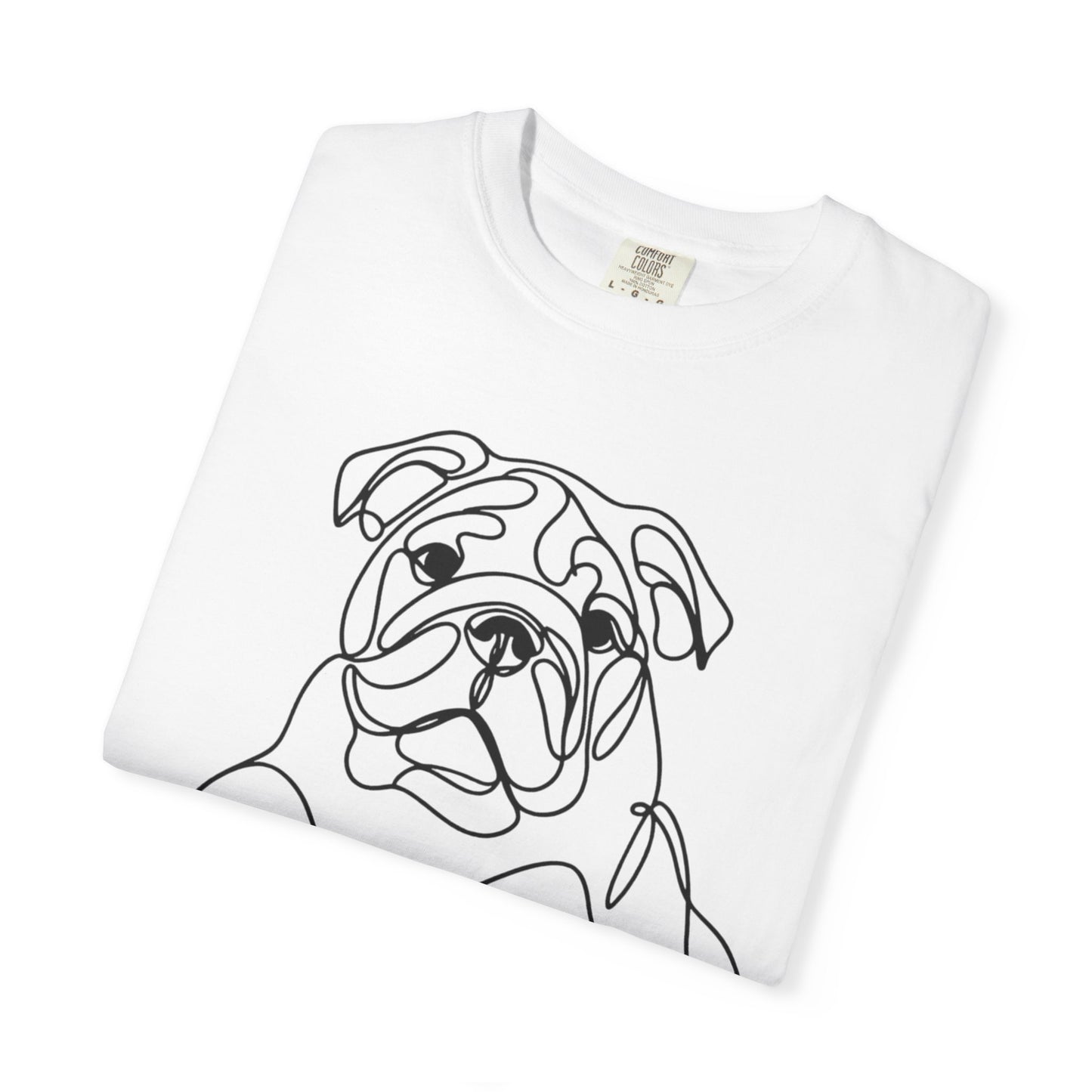 Bulldog Line Art Unisex T-Shirt - Perfect for Dog Lovers & Casual Days