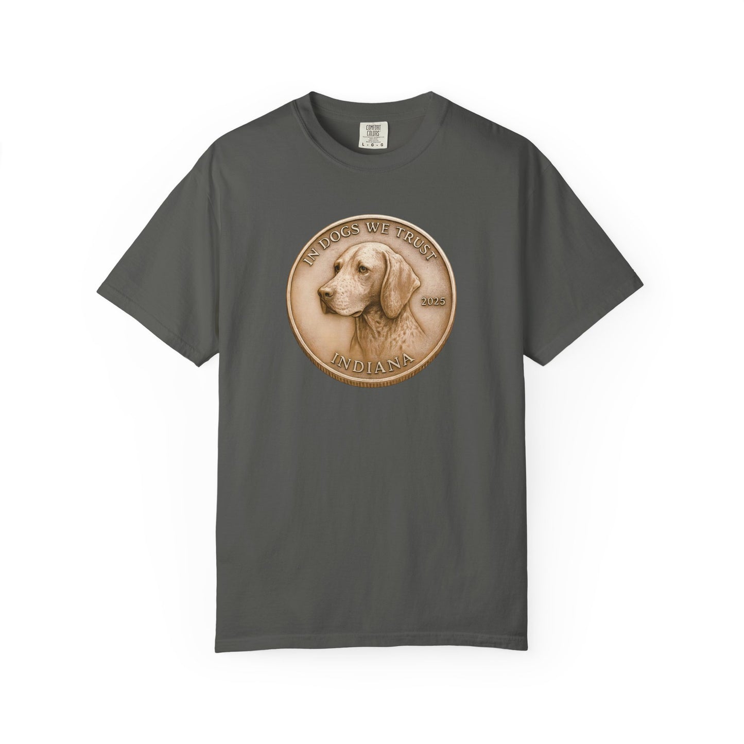 Indiana State Coin T-Shirt Collection - Proud Dog Breed Illustrations
