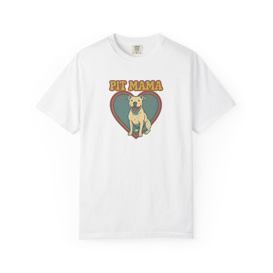 Pit Mama Unisex T-Shirt - Perfect Gift for Dog Lovers, Pet Owners, Animal Rescue Advocates, Dog Mom Apparel