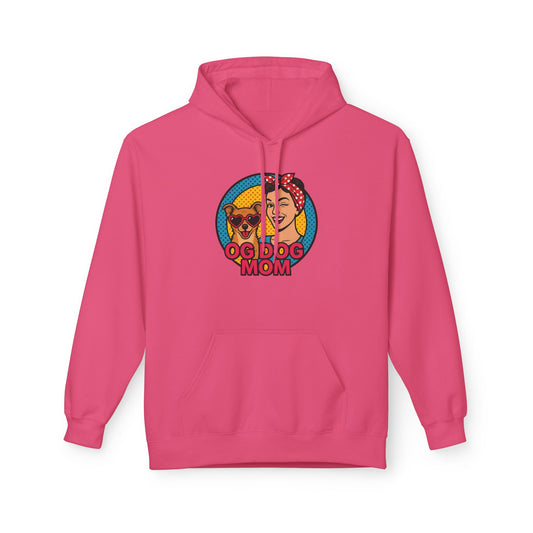 Hoodie for Dog Moms - Unisex Midweight Softstyle Fleece Hoodie