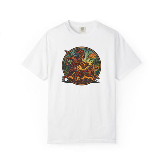 Vintage-Inspired Garment-Dyed T-Shirt, Artistic Tee for Nature Lovers, Perfect Gift for Birthdays, Casual Outings, Eco-Friendly Fashion