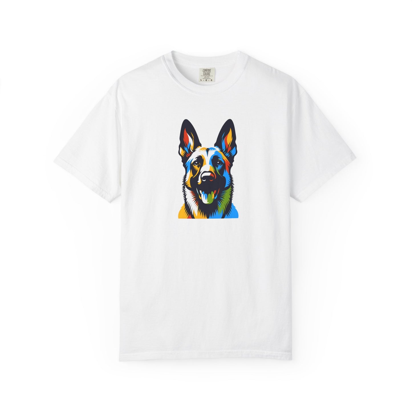 Colorful Belgium Malinois Art Unisex T-Shirt - Perfect for Pet Lovers