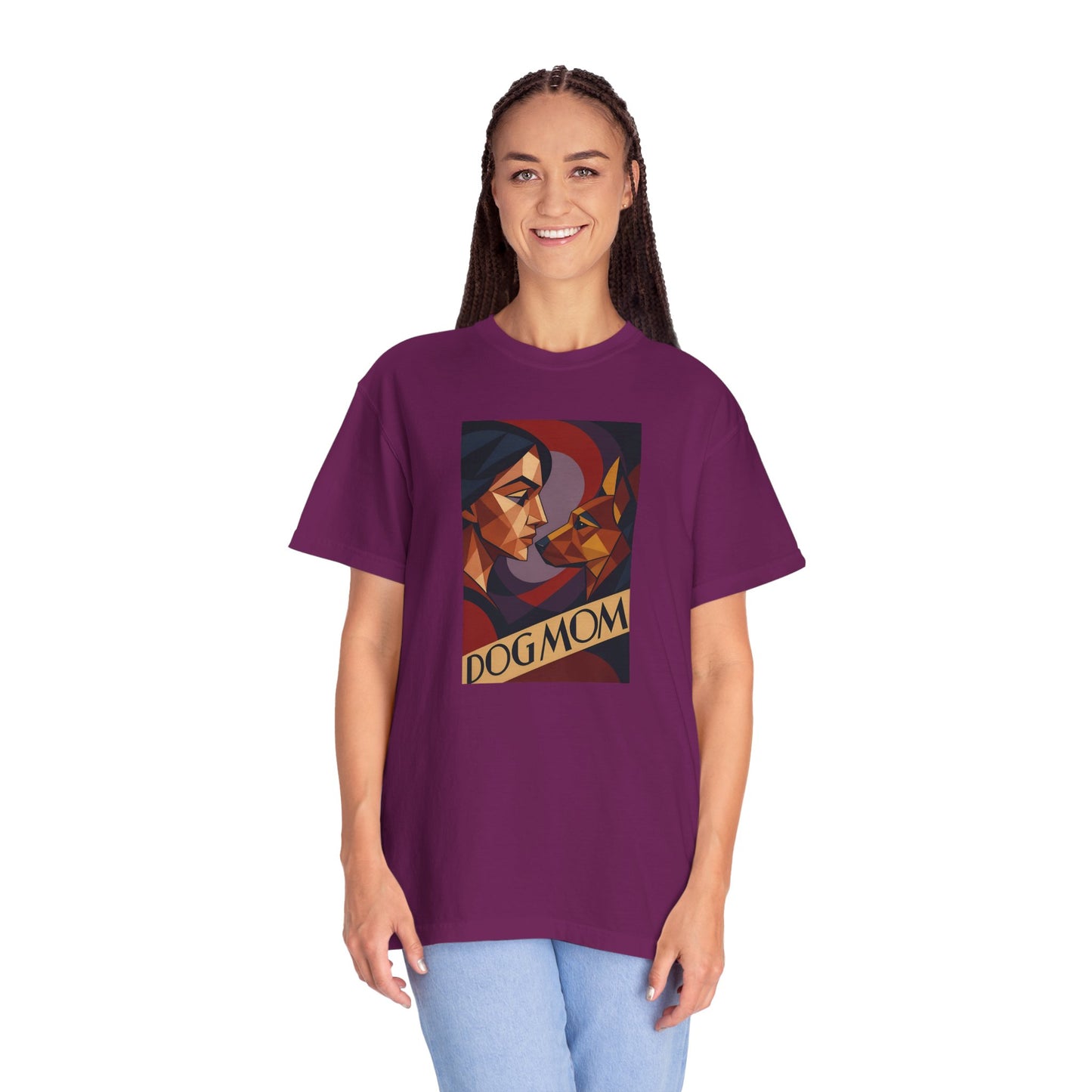 Dog Mom Graphic T-Shirt, Perfect Gift for Pet Lovers, Animal Lover Tee, Birthday Gift for Mom, Comfortable Casual Wear, Everyday Style