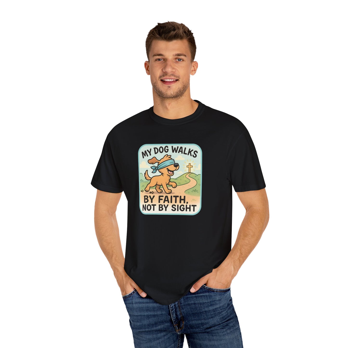 Faith-Inspired Dog Lover T-Shirt, Pet Owner Gifts, Cute Dog Apparel, Faith and Pets Merchandise, Casual Summer Wear