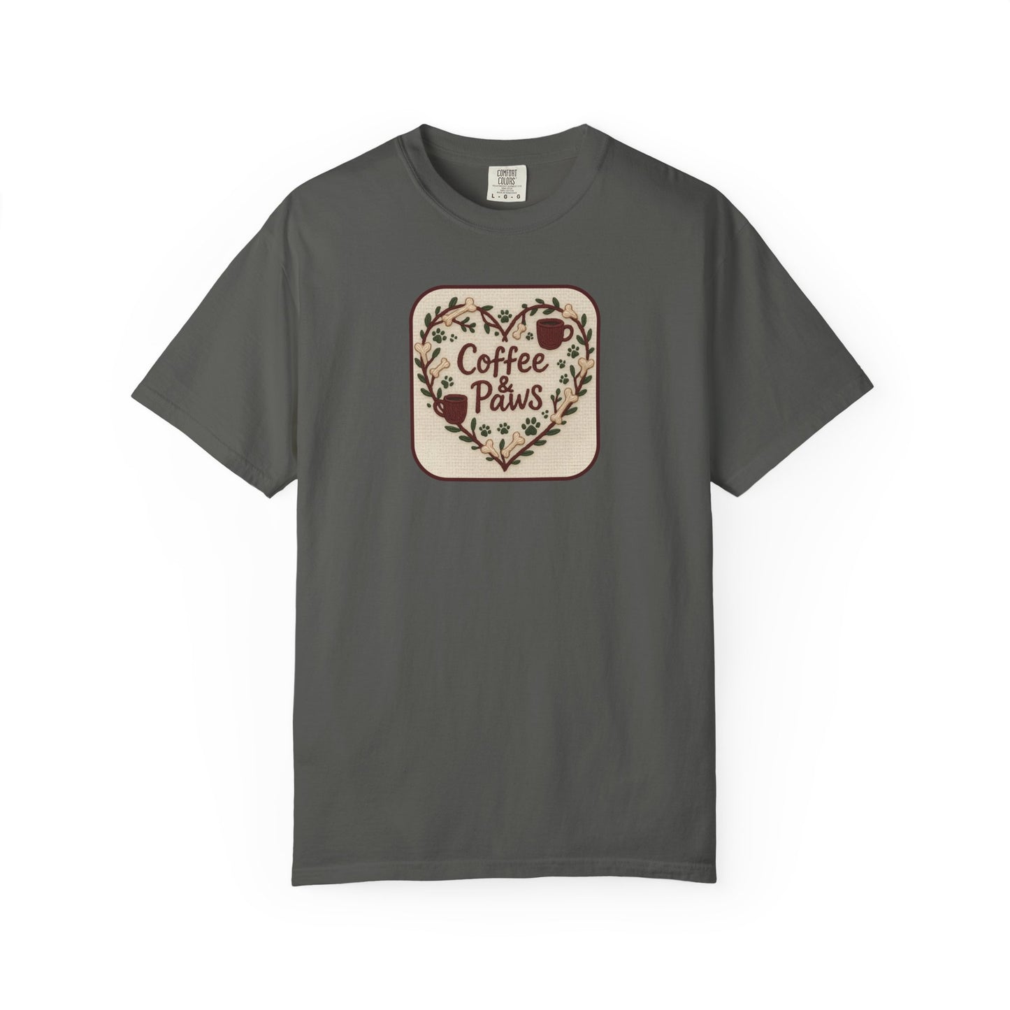 Coffee and Paws Graphic T-shirt