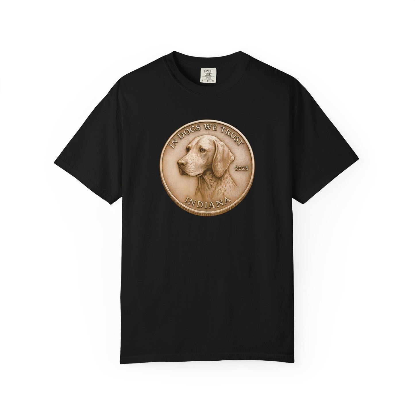 Indiana State Coin T-Shirt Collection - Proud Dog Breed Illustrations