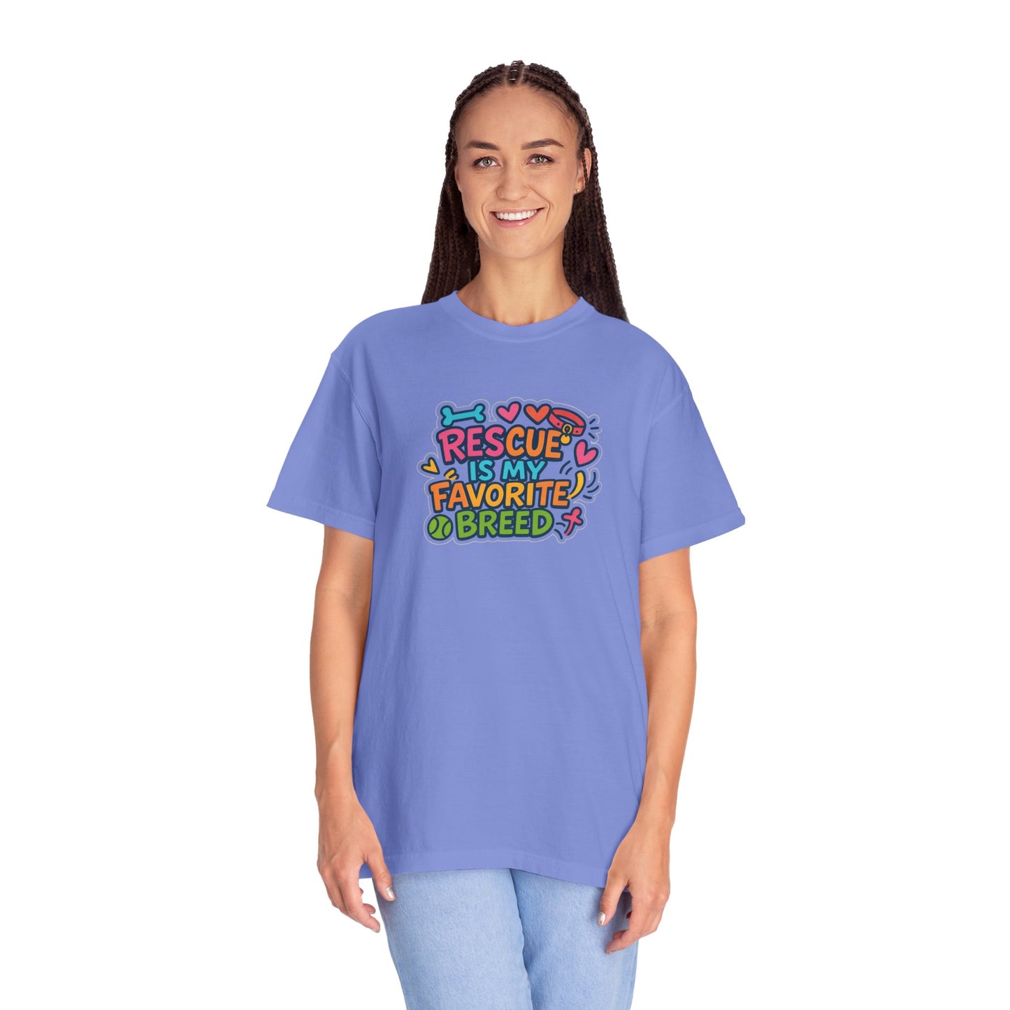 Rescue is my favorite breed -Dog Lover T-Shirt