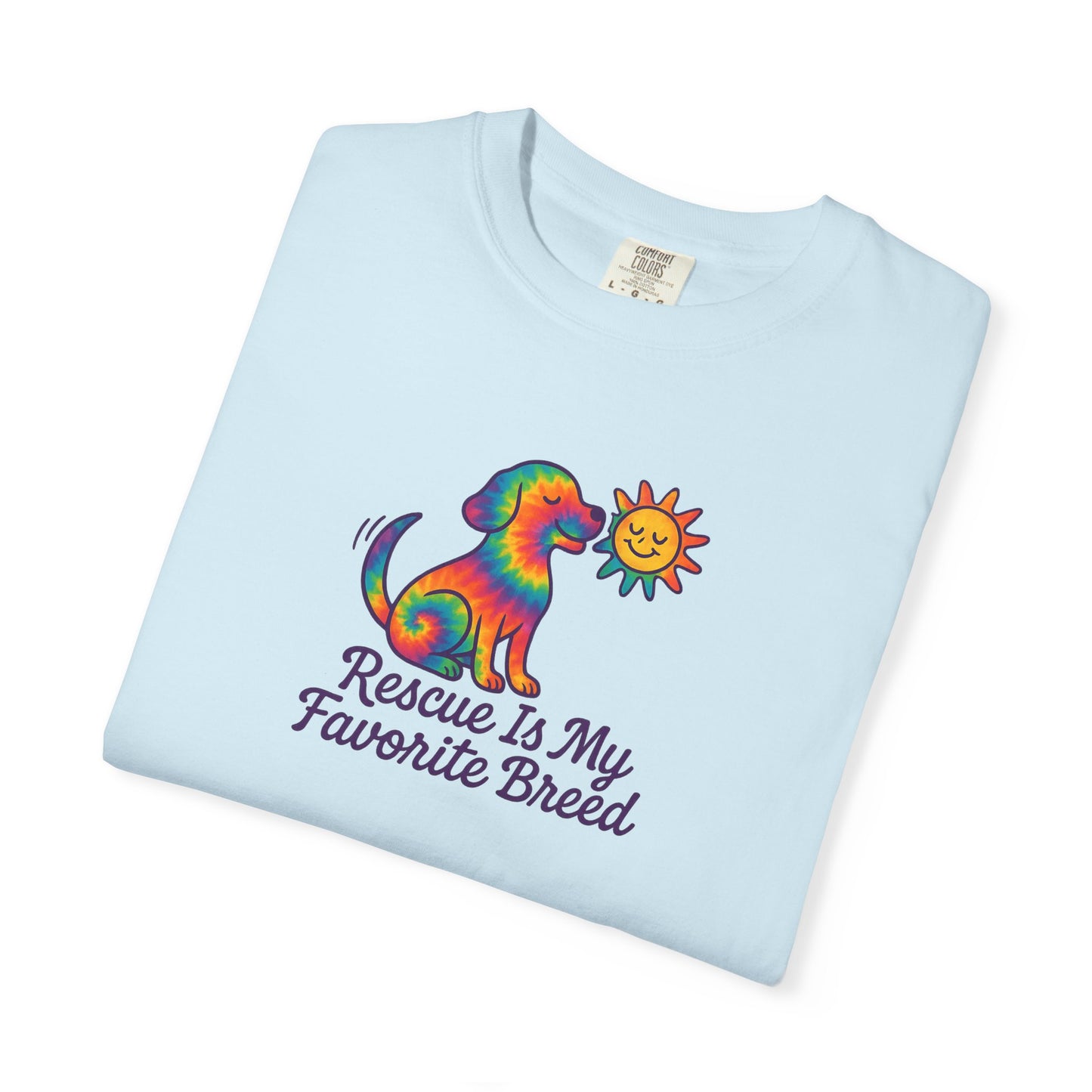 Rescue Dog Lover T-shirt, Unisex Garment-Dyed T-shirt, Animal Rescue Tee, Pet Adoption Shirt, Cute Dog T-shirt, Gift for Dog Lovers