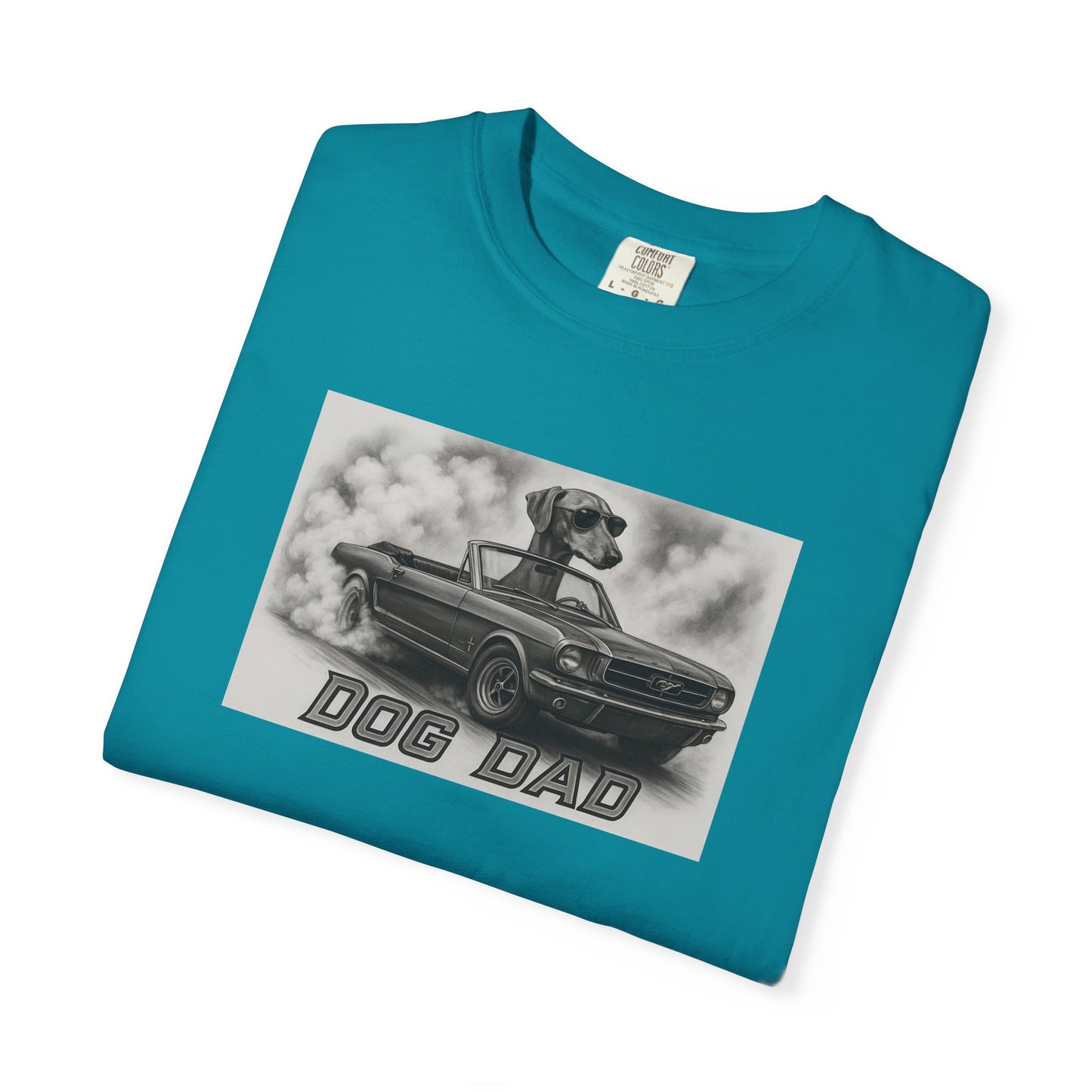 Dog Dad - Azawakh - Cool Dogs in Cool Cars T-Shirt Collection | Funny Dog Lover Apparel for Men
