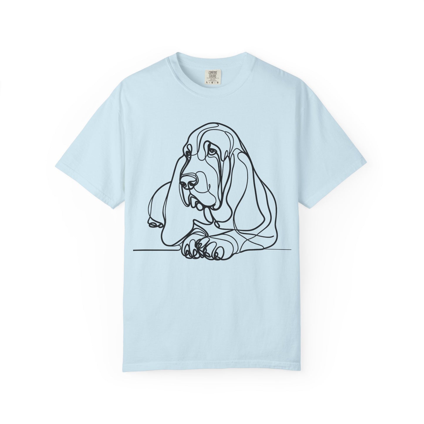 Basset Hound Line Art T-Shirt