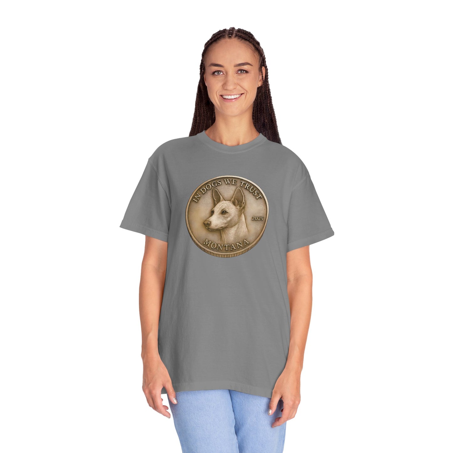 Montana State Coin T-Shirt Collection - Proud Dog Breed Illustrations