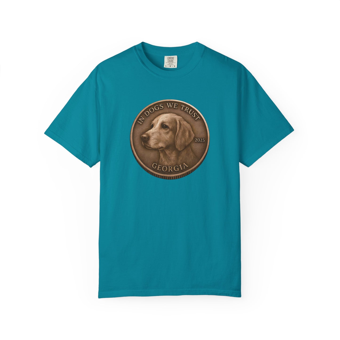 Georgia State Coin T-Shirt Collection - Proud Dog Breed Illustrations