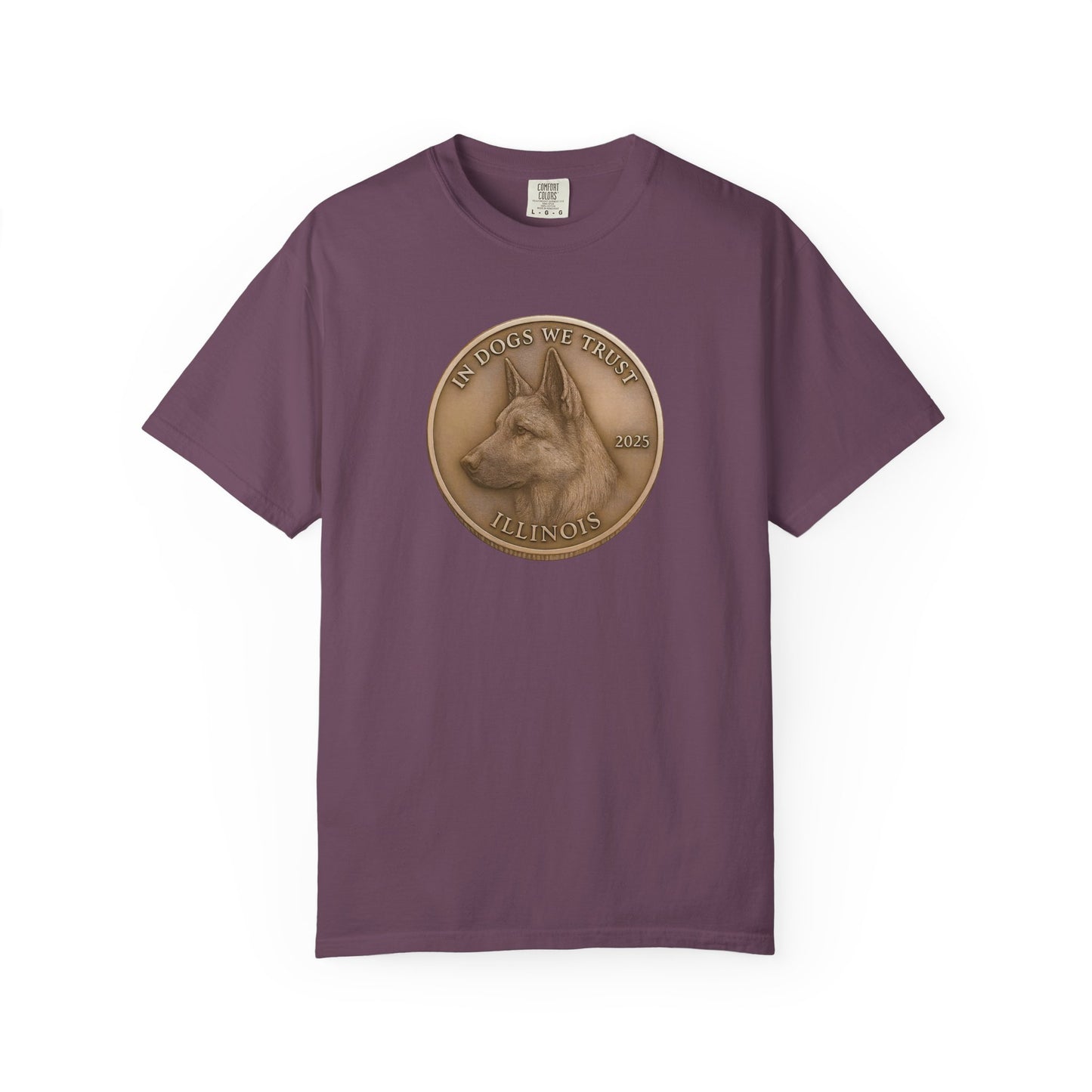 Illinois State Coin T-Shirt Collection - Proud Dog Breed Illustrations
