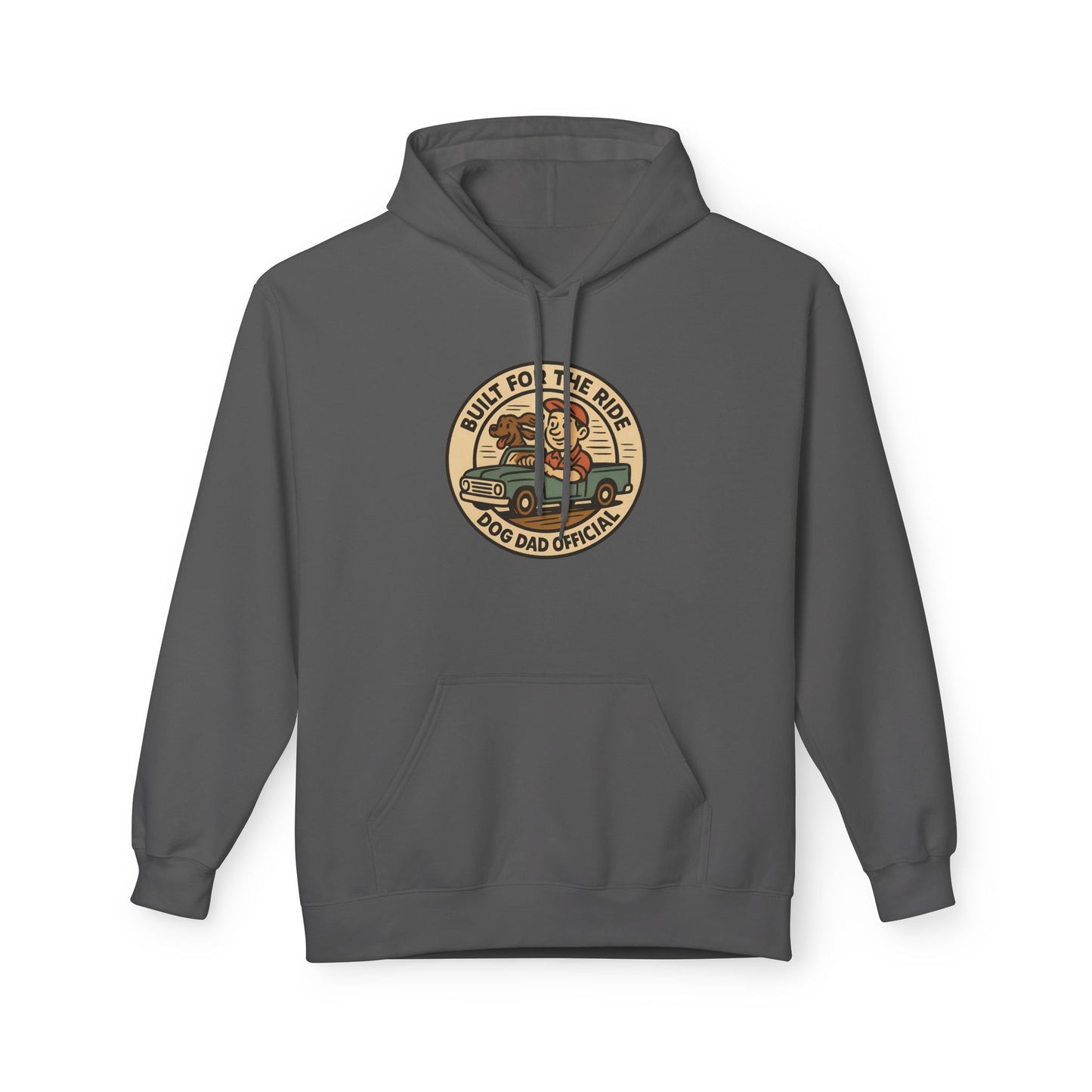 Dog Dad Fleece Hoodie, Unisex Softstyle Hooded Sweatshirt, Perfect Gift for Dog Lovers, Comfortable and Stylish