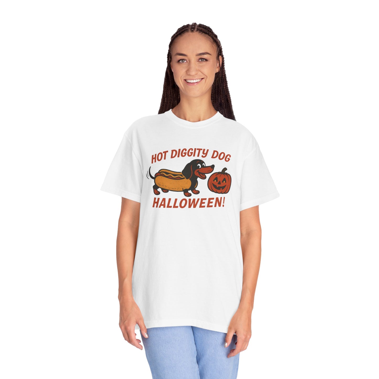 Halloween Dog T-shirt, Funny Halloween Tee, Unisex Graphic Shirt, Dog Lover Gift, Fall Apparel, Cute Halloween Outfit