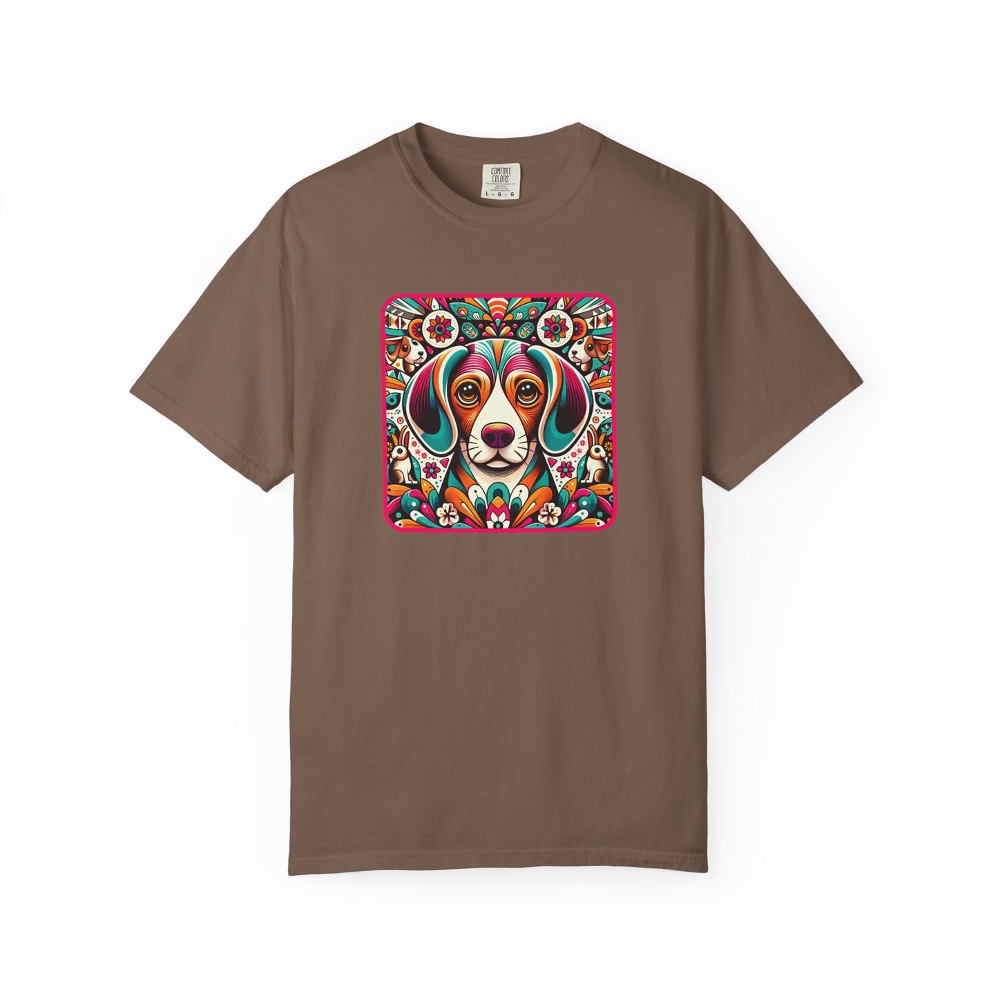 Colorful Dog Art T-Shirt - Perfect for Animal Lovers