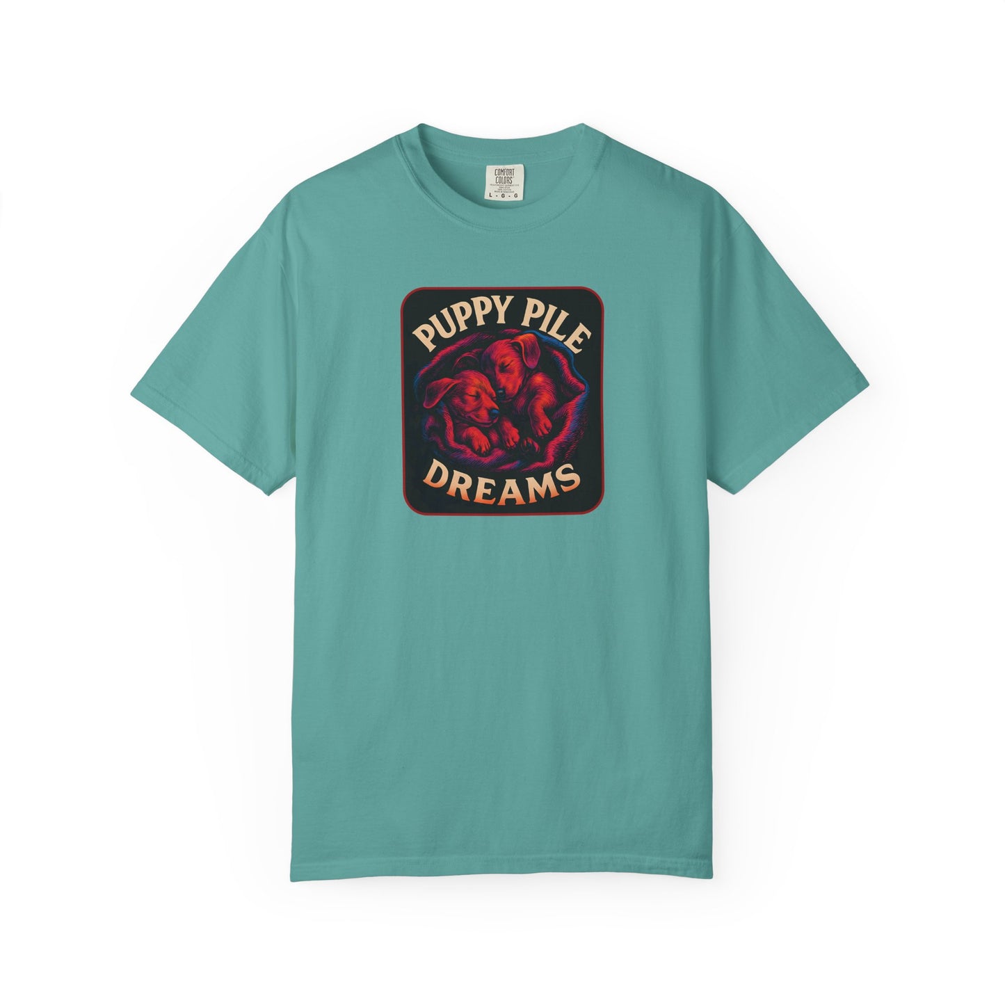 Puppy Pile Dreams T-Shirt, Unisex Tee, Dog Lover Gift, Casual Wear, Comfortable Cotton Shirt, Fun Animal Graphic Tee