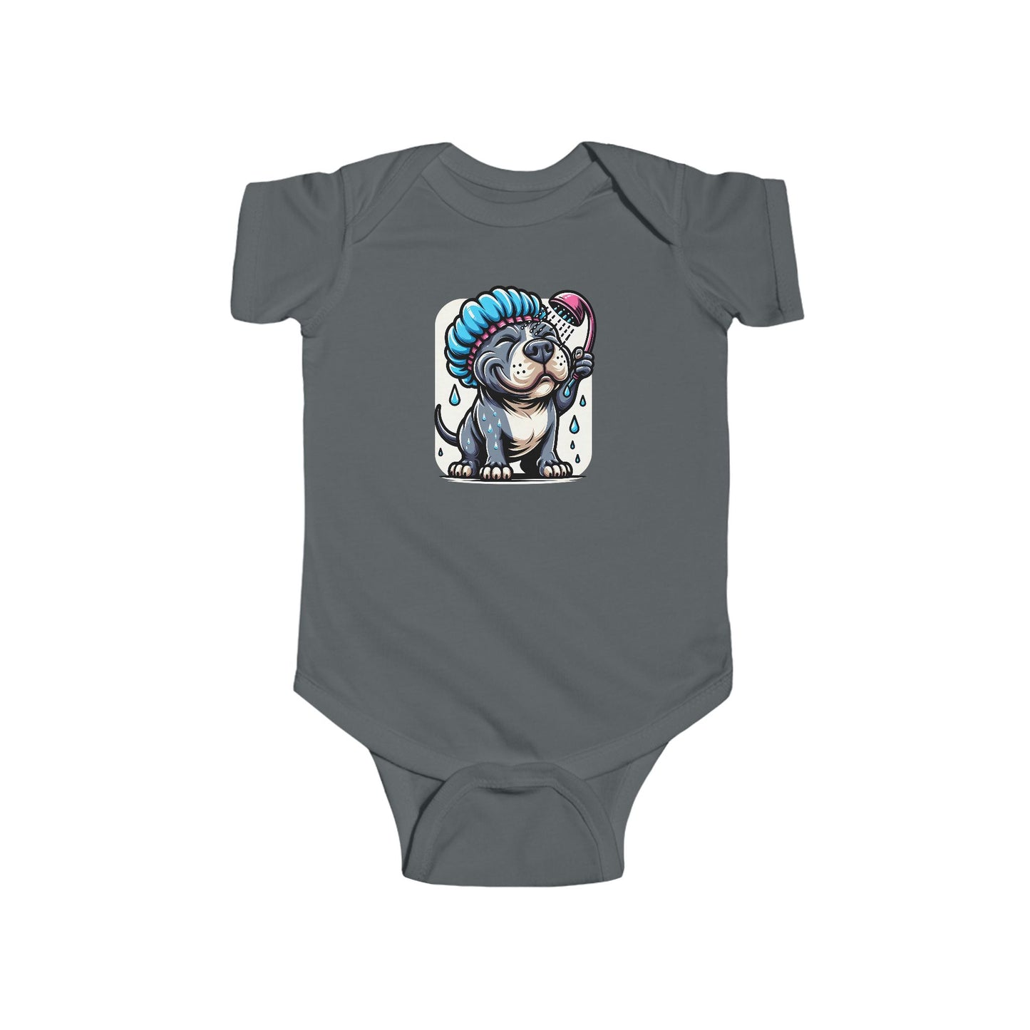 🛁 Splish Splash Pup – Colorful Baby Onesie