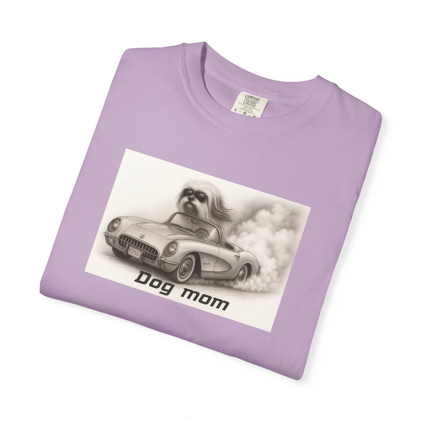 Dog Mom - Lhasa Apso- “Cool Dogs in Cool Cars” T-Shirt Collection! 🐶🚗