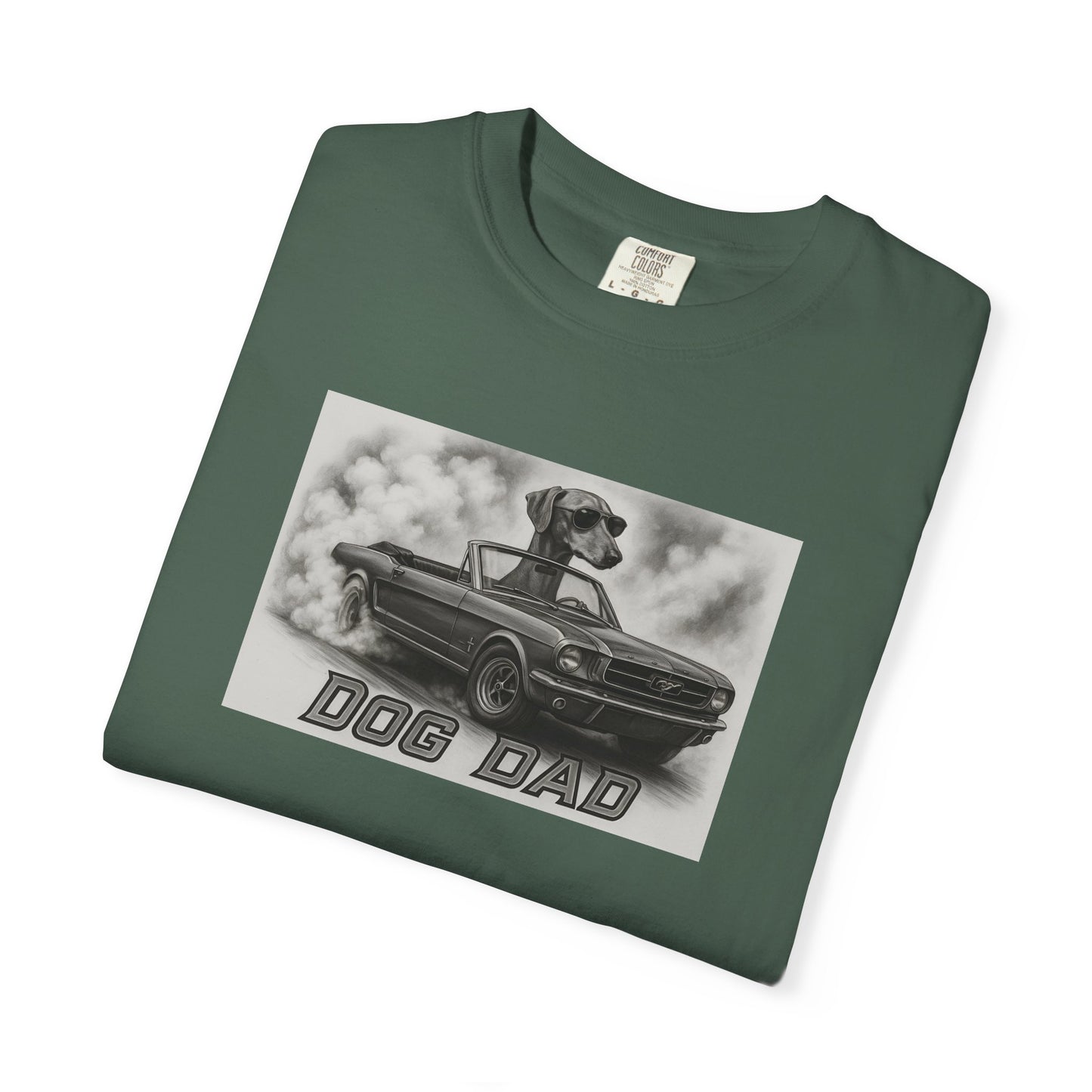 Dog Dad - Azawakh - Cool Dogs in Cool Cars T-Shirt Collection | Funny Dog Lover Apparel for Men