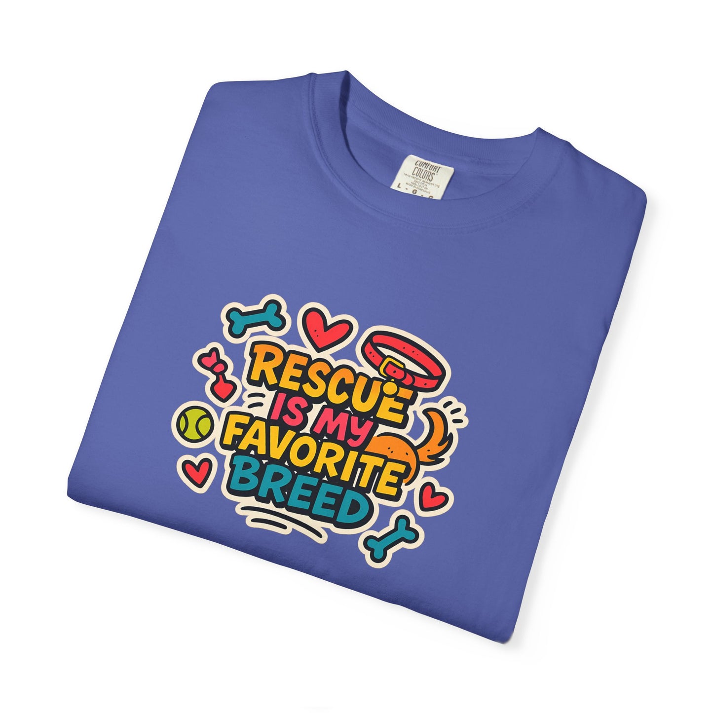 Rescue Is My Favorite Breed T-Shirt, Dog Lover Shirt, Pet Adoption Tee, Animal Rescue Apparel, Gift for Dog Owners
