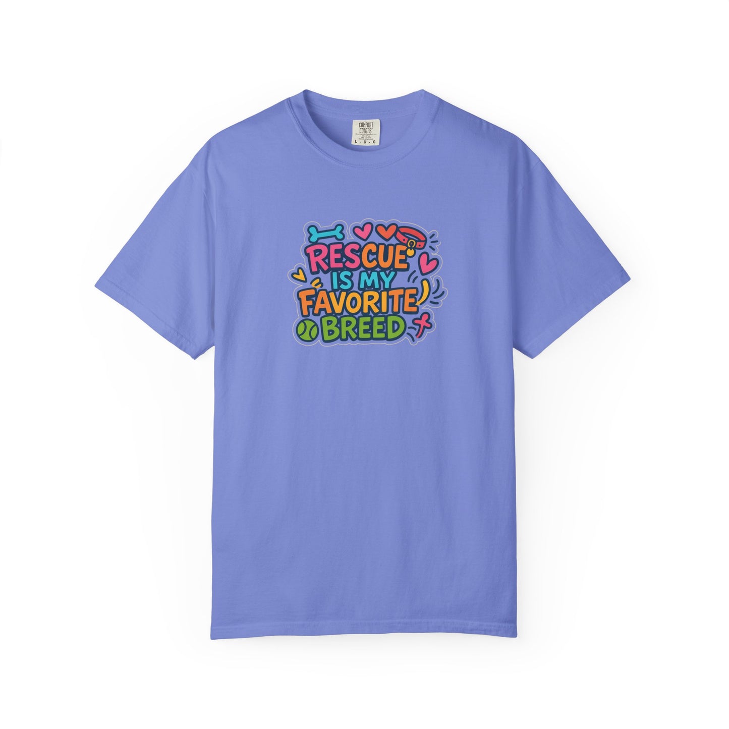 Rescue is my favorite breed -Dog Lover T-Shirt