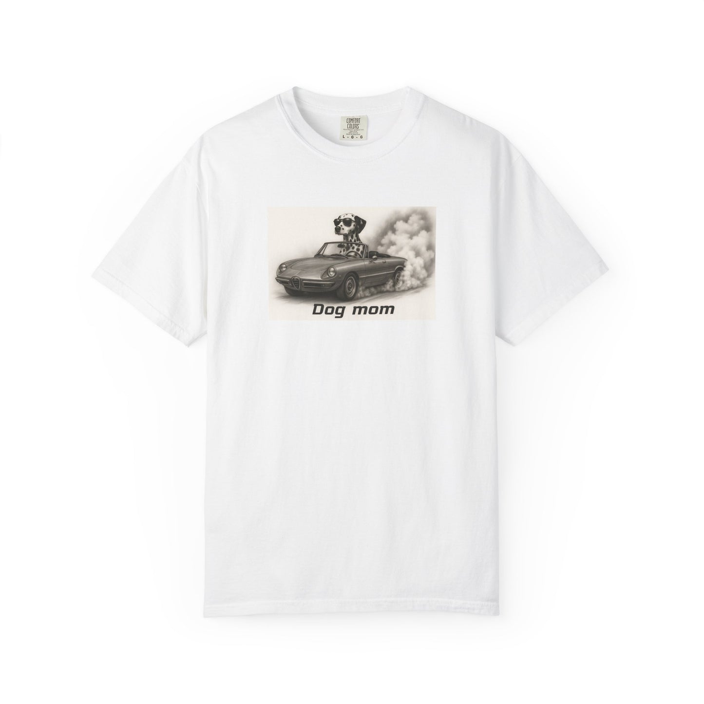Dog Mom - Dalmatian - “Cool Dogs in Cool Cars” T-Shirt Collection