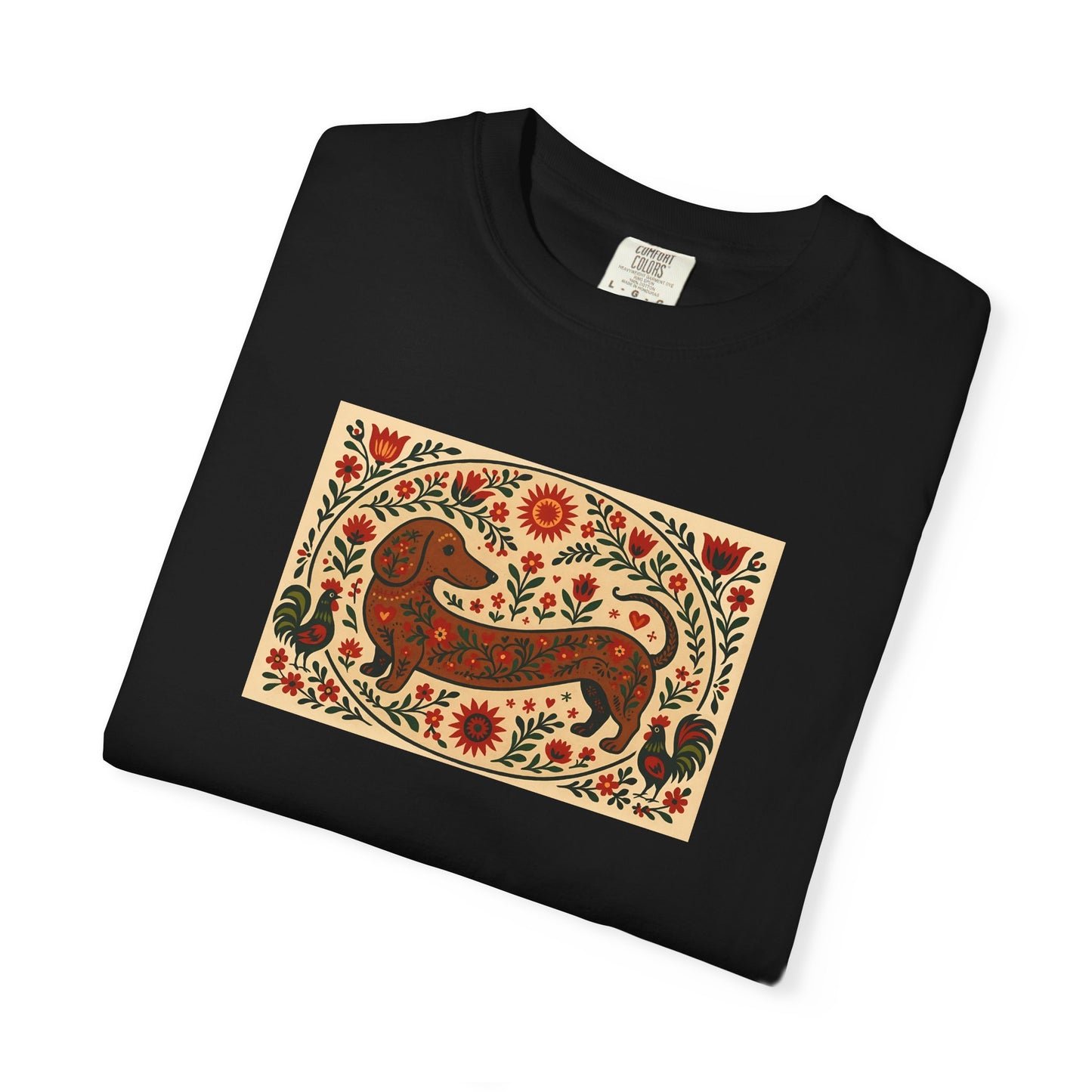 Dachshund Folk Art T-Shirt